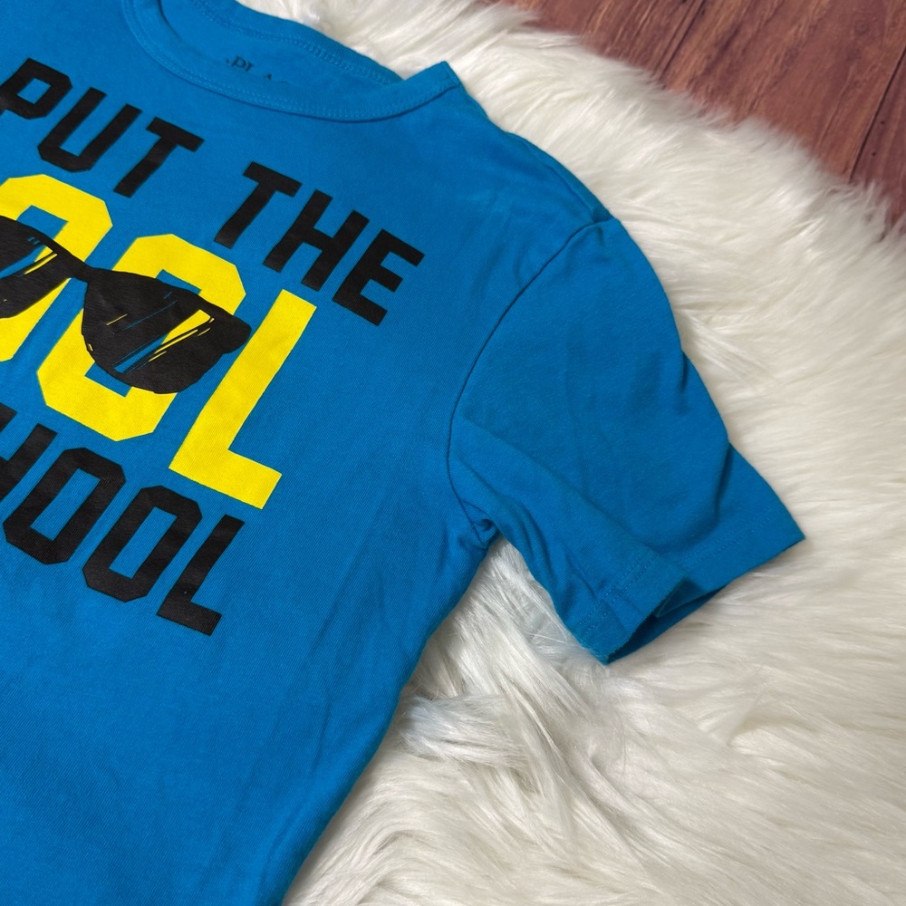 The Children’s Place Youth Boy Size Sm (5/6) Blue and Yellow Short Sleeve Tee - Picture 8 of 12